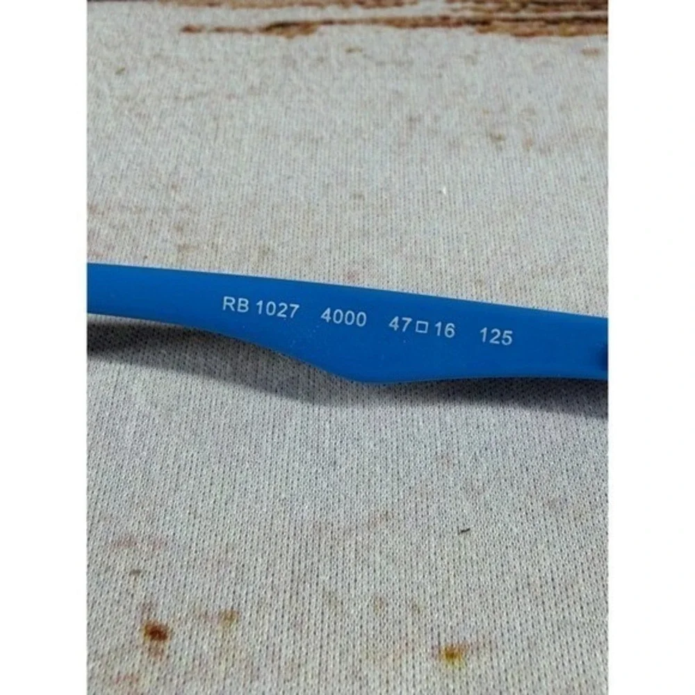 Ray-Ban RB1027 4000 Eyeglasses Frames Blue Black Rectangular 47-16-125 With Case